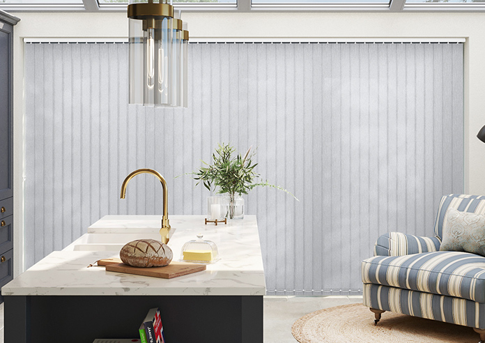 Subtle Grain, Grey Mist - Vertical Blind - Image 6